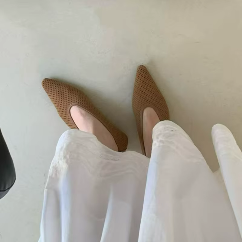 SUOJIALUN Nouvelle Collection Printemps 2026 Chaussures Bateau Femme Tendance à Bout Pointu