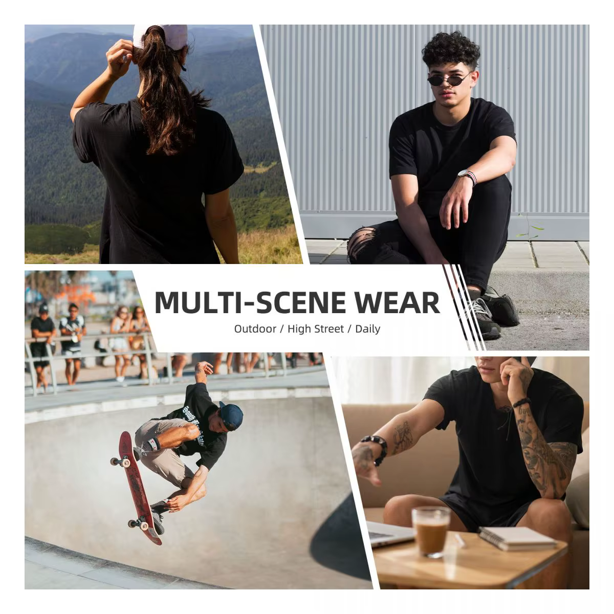 T-shirts à manches courtes style Hip Hop Anime Kuroko No Basket, délavés, streetwear, décontractés pour hommes et femmes