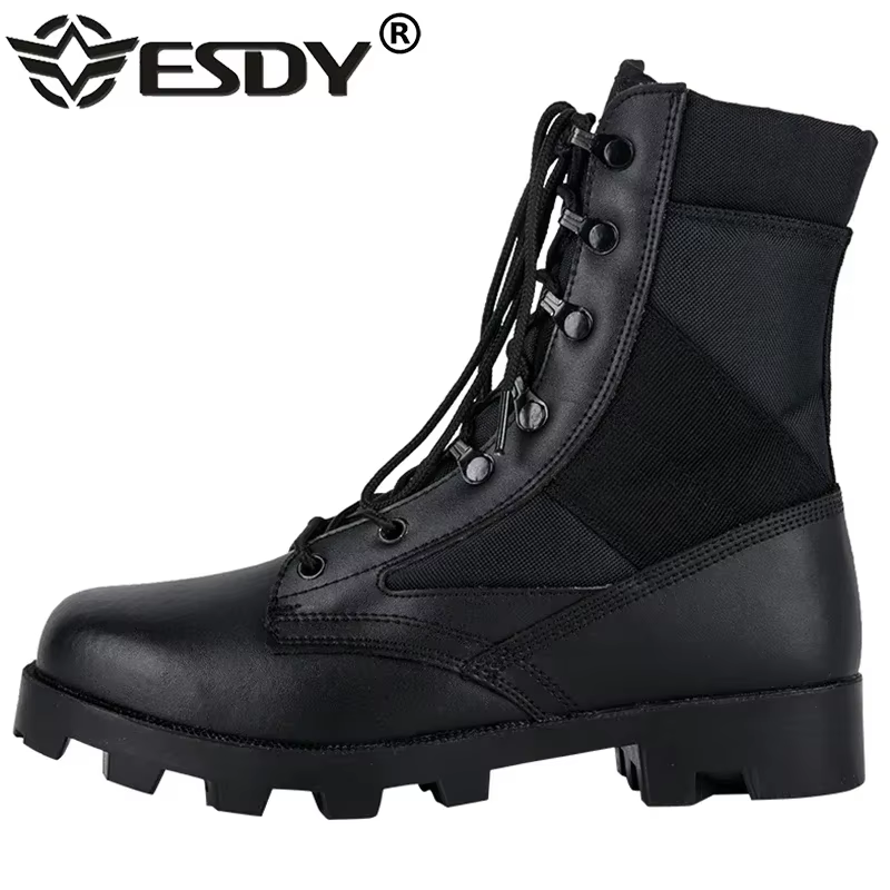 Bottines de Camouflage en cuir véritable pour hommes