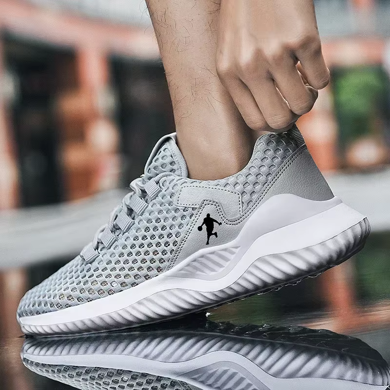 Hommes baskets blanc clair respirant chaussures De course