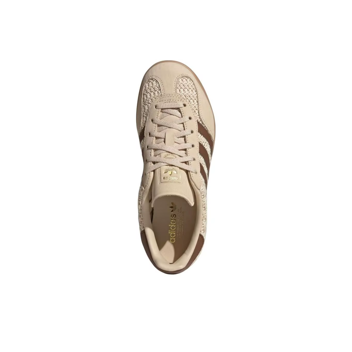 Gazelle Wmns Adidas Originals Indoor 'Crochet Pack - Sand Strata' JS1418
