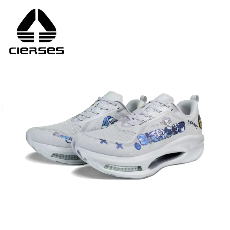 Chaussures de course à coussin d'air CIERSES avec plaque en carbone pour une forte absorption des chocs et une stabilité