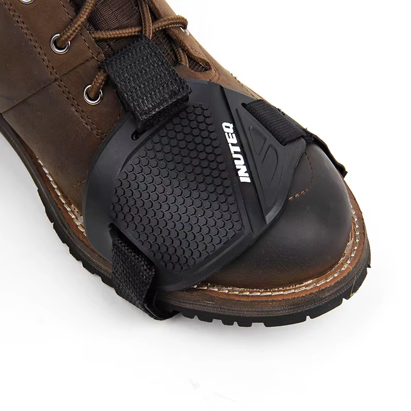 Couvre-chaussures de protection coordonnants pour moto, coussin de changement de vitesse réglable, botte en caoutchouc, bouclier de manette de vitesse, couvre-chaussures