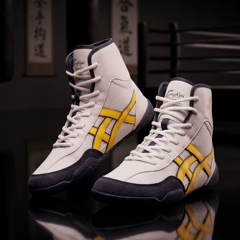 Chaussures de boxe professionnelles haut de gamme pour hommes
