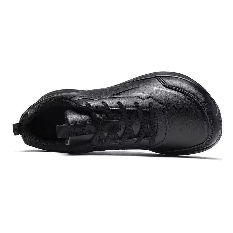ELUVA bout large hommes chaussures minimalistes baskets confortables en cuir PU