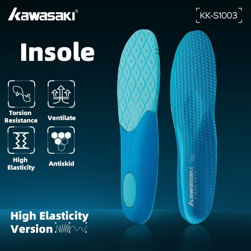 Kawasaki semelles intérieures de sport pour chaussures KK-S1003 respirant haute élasticité course amorti femmes hommes