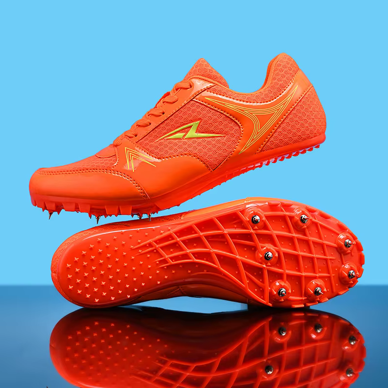 Chaussures de course sur piste bleues pour hommes et femmes