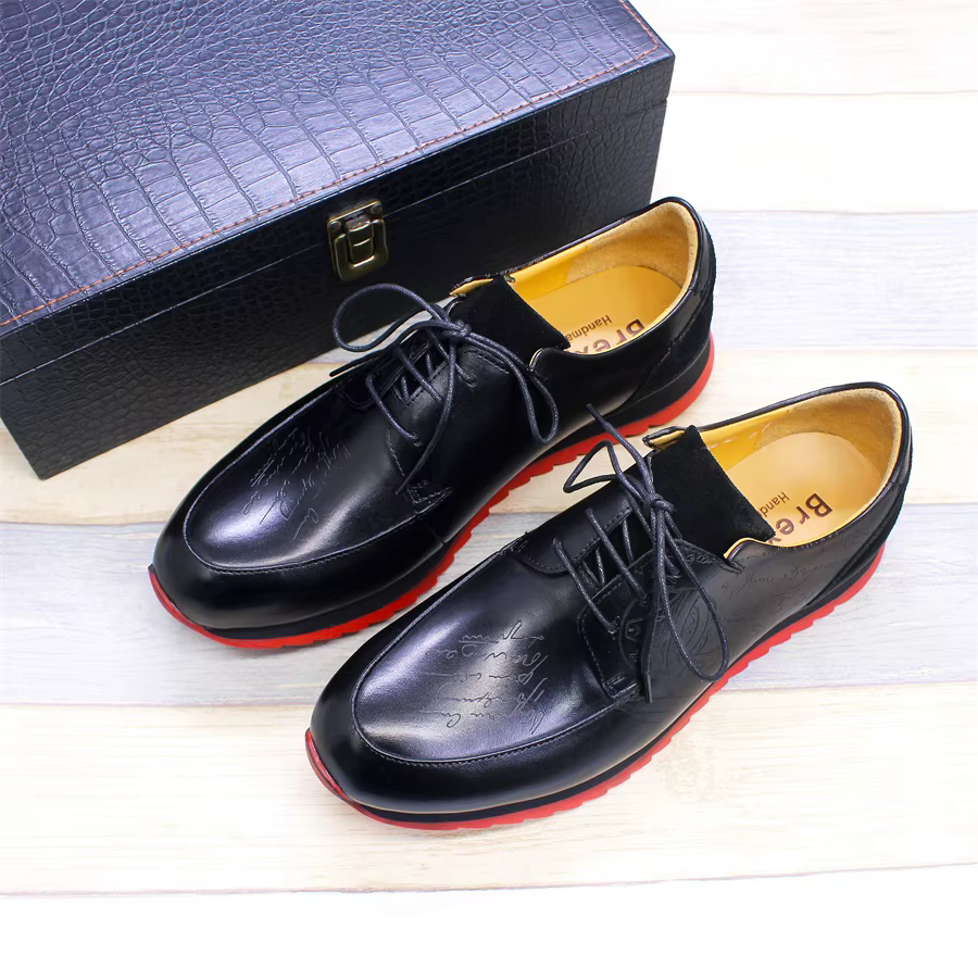 Chaussures en cuir à lacets pour hommes