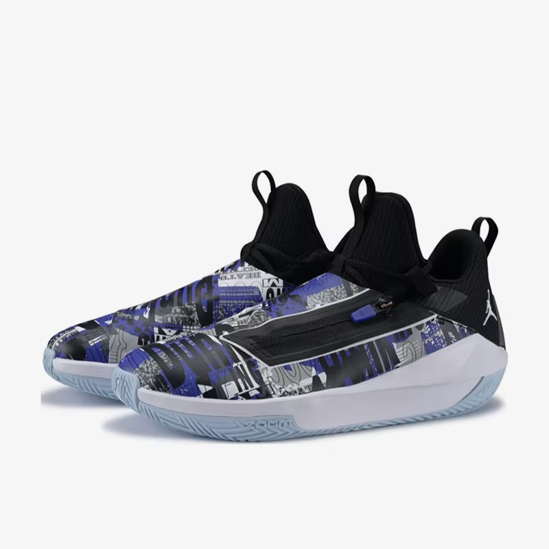 Nike officiel véritable Jordan Jumpman Hustle PF chaussures de basket-ball pour hommes AQ0394