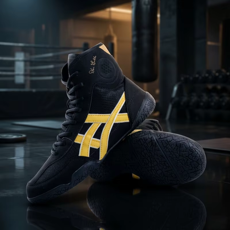 Chaussures de boxe professionnelles haut de gamme pour hommes