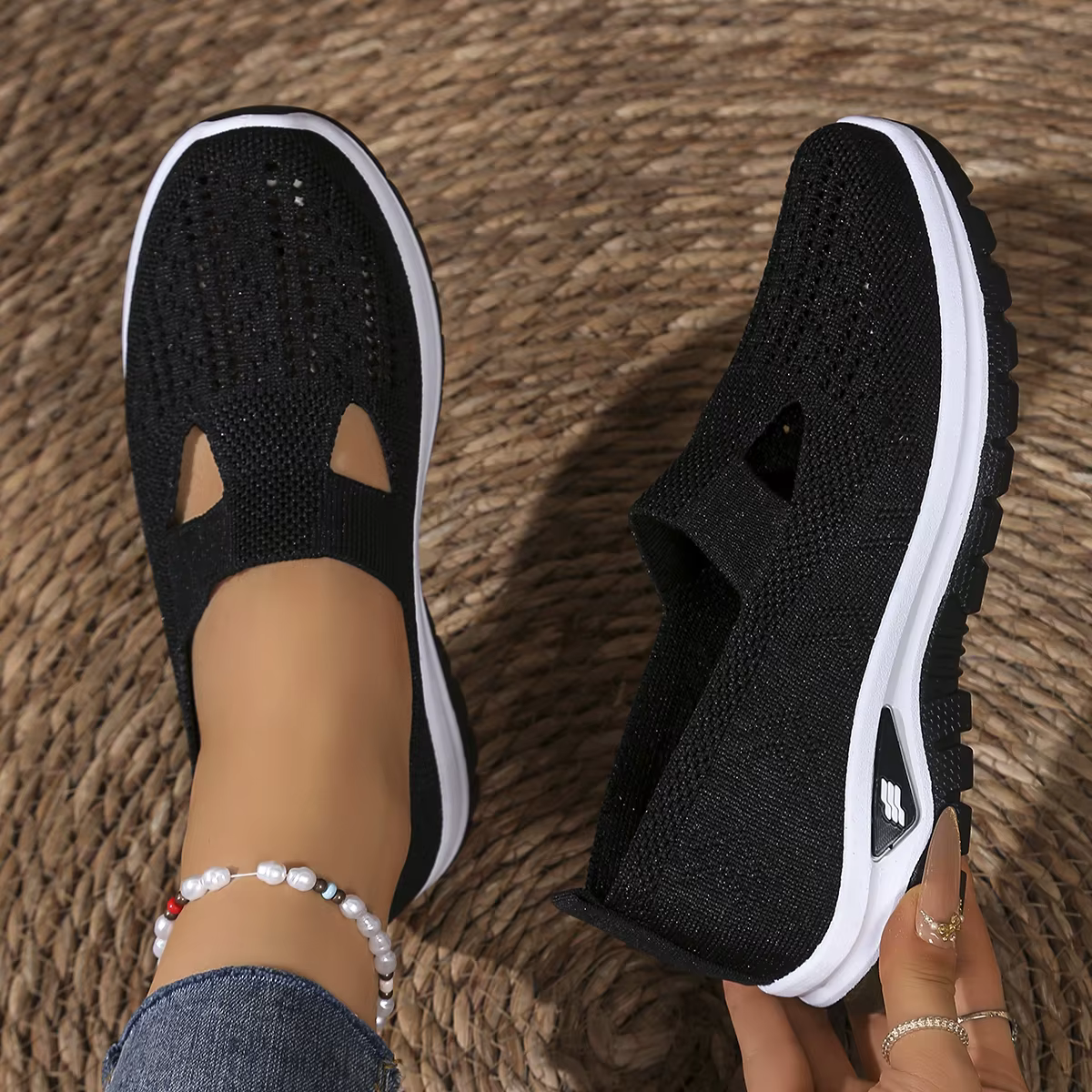 Chaussures de sport décontractées pour femmes avec maille respirante