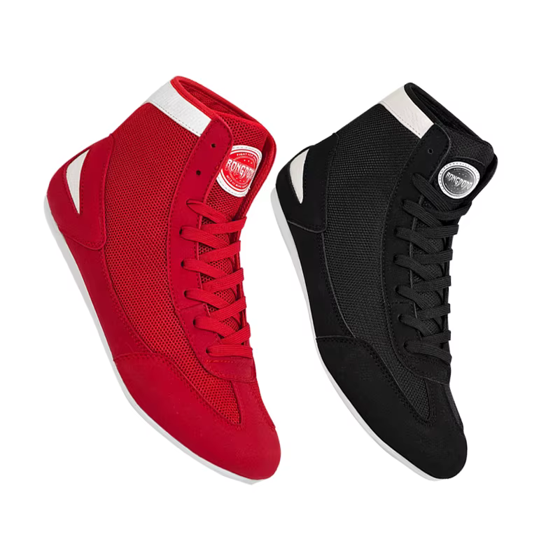 Chaussures de boxe montantes Sanda Combat formation