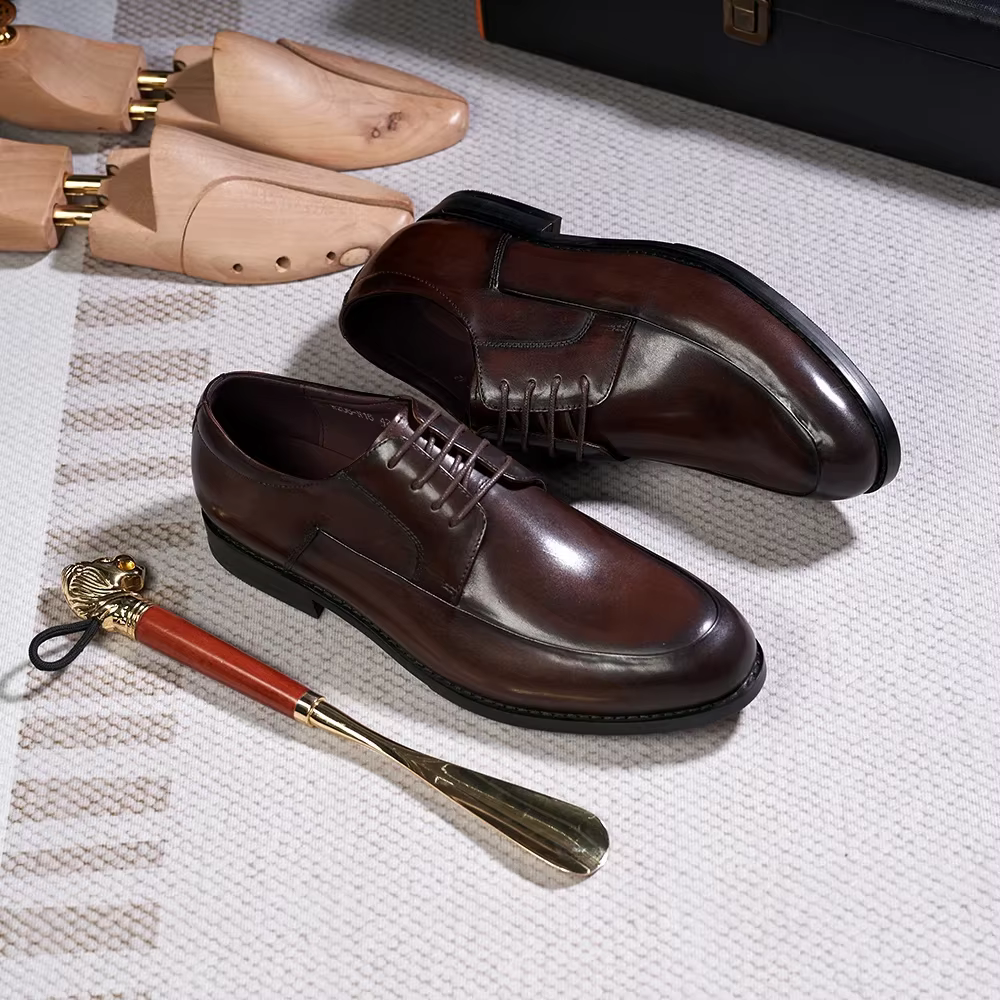 Chaussures Derby de Style italien pour hommes