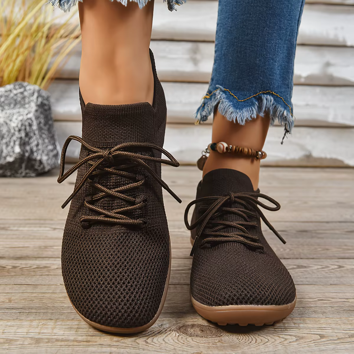 Baskets larges pour femmes chaussures plates minimaliste respirant large largeur