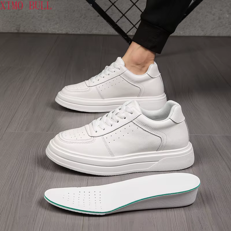 Chaussures De Sport en cuir blanc pour hommes