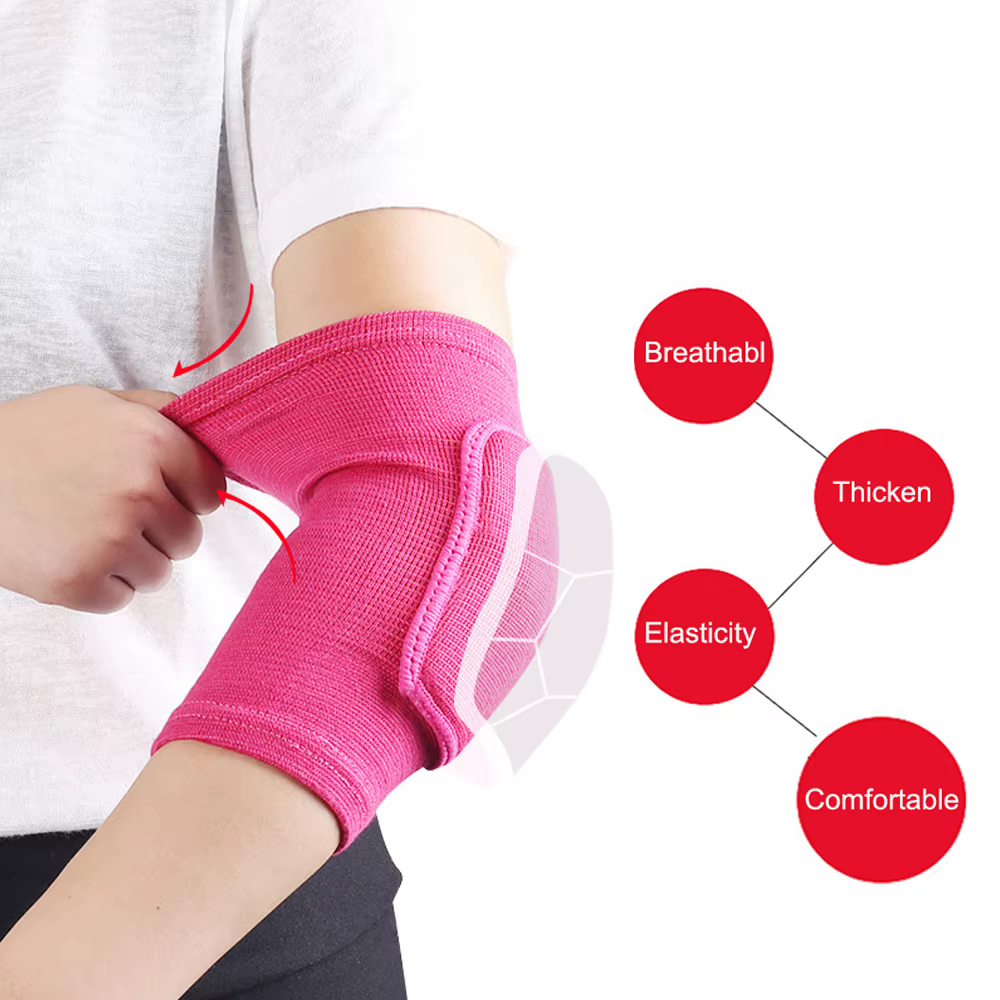 1 paire de coudières pour hommes et femmes, Support de Compression pour le basket-ball, le volley-ball, l'haltérophilie et l'entraînement, respirant