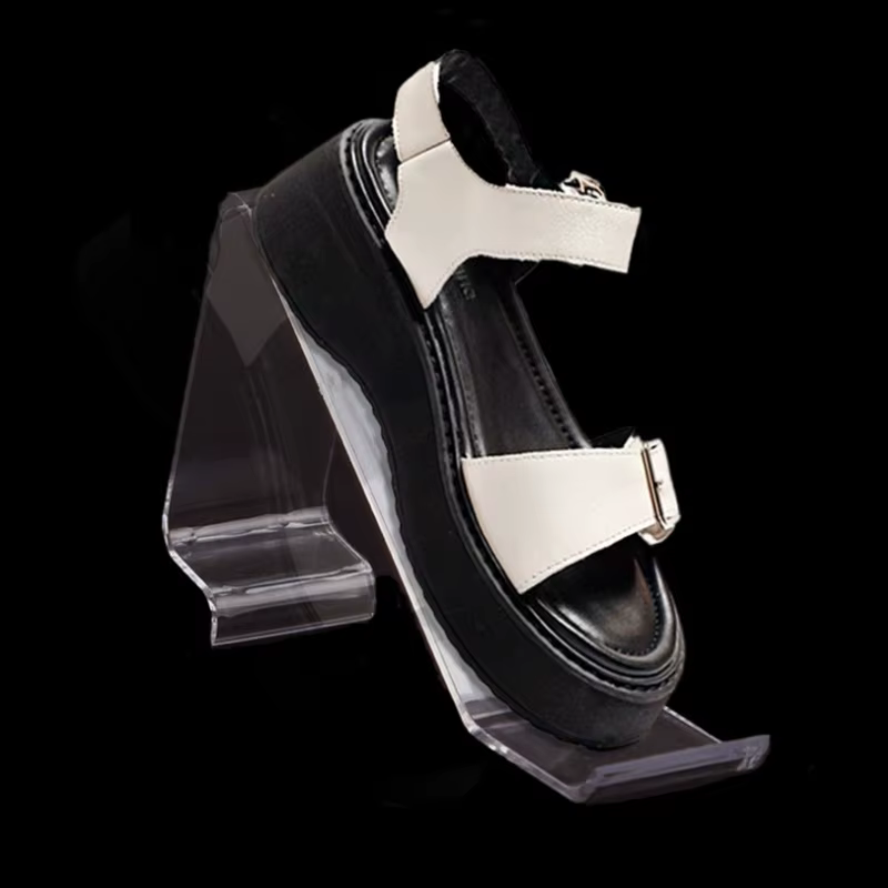 Présentoir à Chaussures en Plastique Transparent