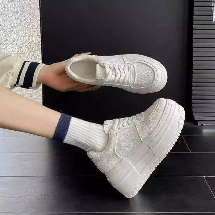 Baskets plates décontractées pour femmes avec semelle épaisse de 10 cm