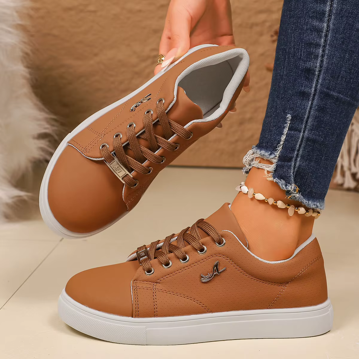 Femmes baskets tendance semelle souple marche