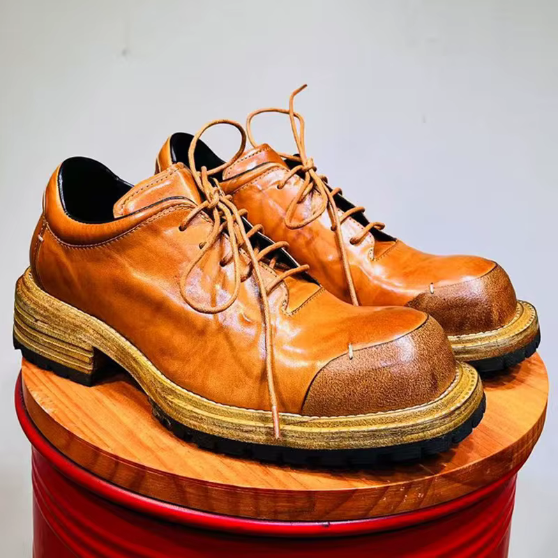 Chaussures Oxford en cuir de cheval pour hommes