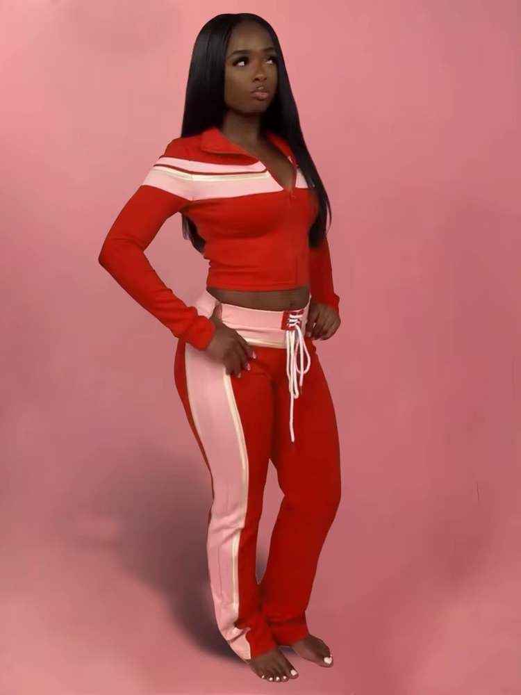 Tendance 2025 femmes entraînement Jogging costumes bustier tubulaire veste pantalons ensembles dames Streetwear rayé survêtement 3 pièces ensemble de gymnastique tenues