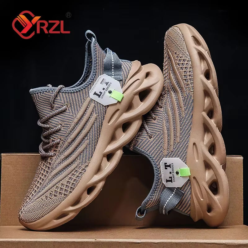 YRZL hommes sport course noir Jogging chaussures espadrilles décontractées en plein air respirant maille femmes léger
