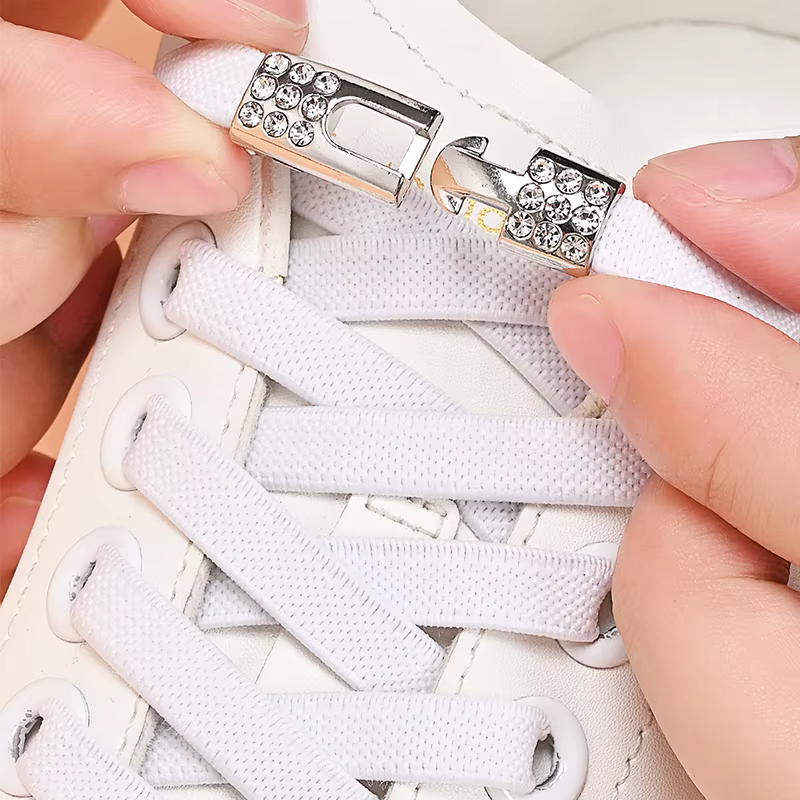 Lacets de chaussures sans cravate
