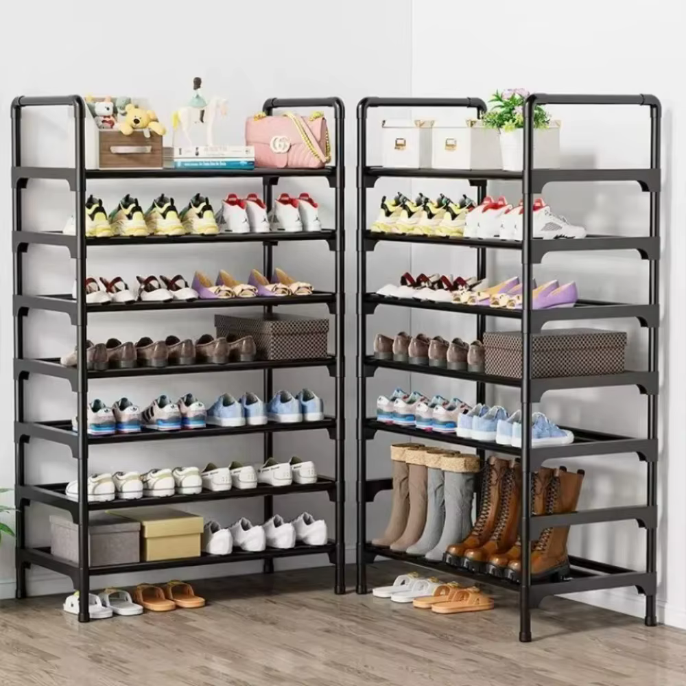 Étagère à chaussures multi-niveaux empilable