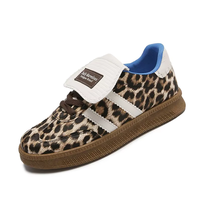 Baskets léopard tendance pour femmes