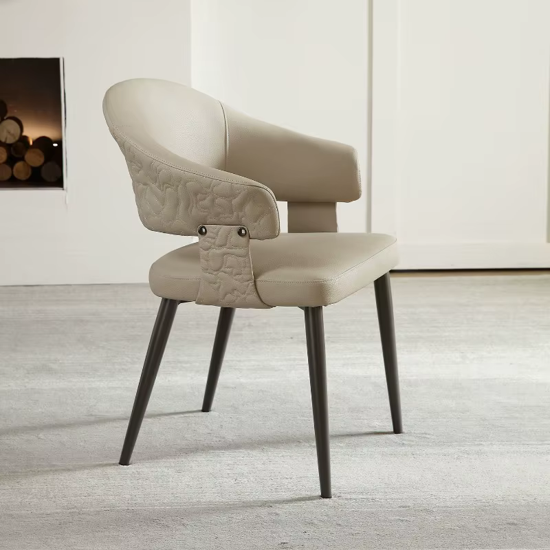 Chaises de salon de style bureau, chaises italiennes confortables pour salon, meubles de luxe modernes pour la maison