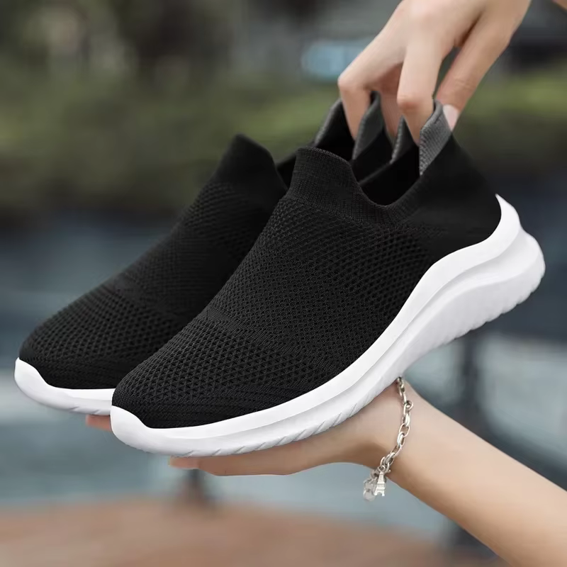 Hommes baskets unisexe chaussures décontractées semelle souple Slip-On chaussure vulcanisée mocassins légers grande