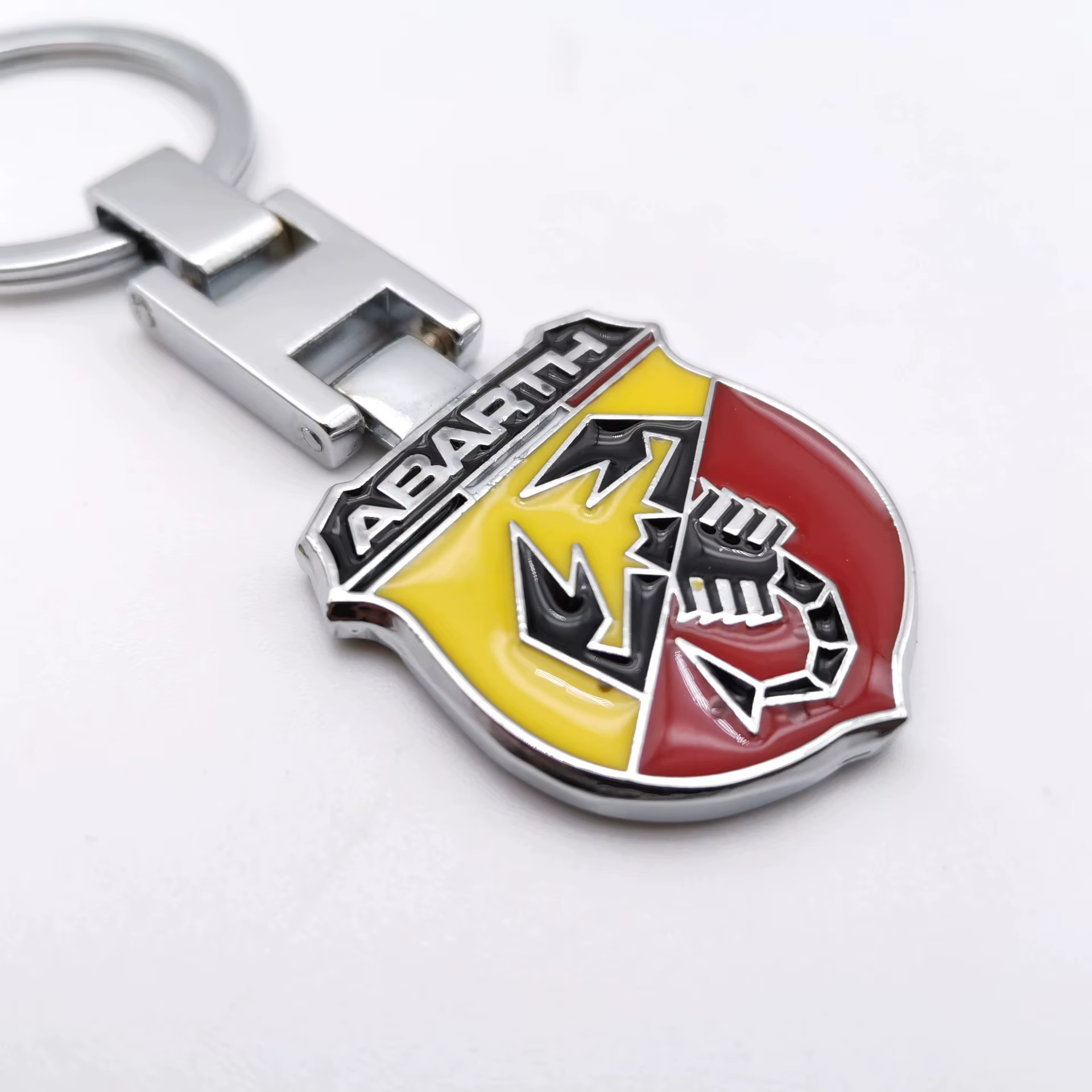 Porte-clés de voiture, emblème automatique, accessoires pour Fiat Abarth 500 Tipo FR Punto Ducato Stilo Palio Bravo Alfa Romeo