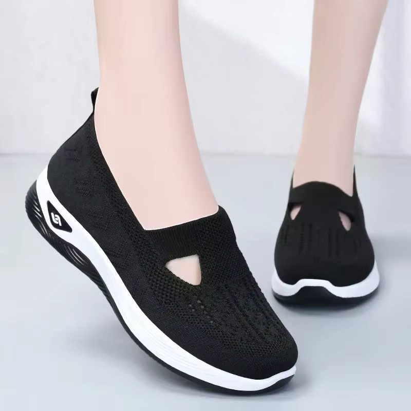  Chaussures pour femmes été 2025 espadrilles décontractées respirant sans lacet