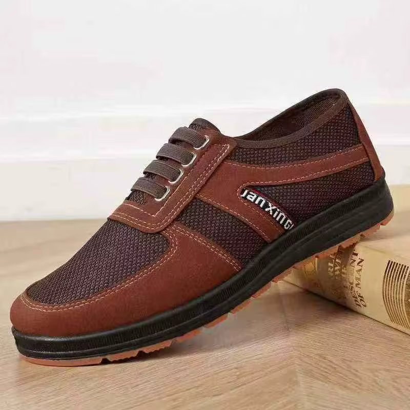 Chaussures à enfiler à quatre nervures pour hommes