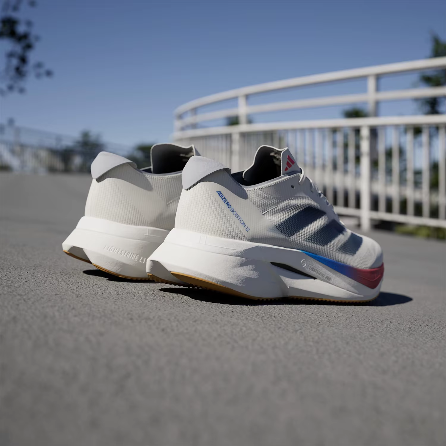 Adidas véritable Adizero Boston 12 chaussures de course à rebond pour hommes JI4476