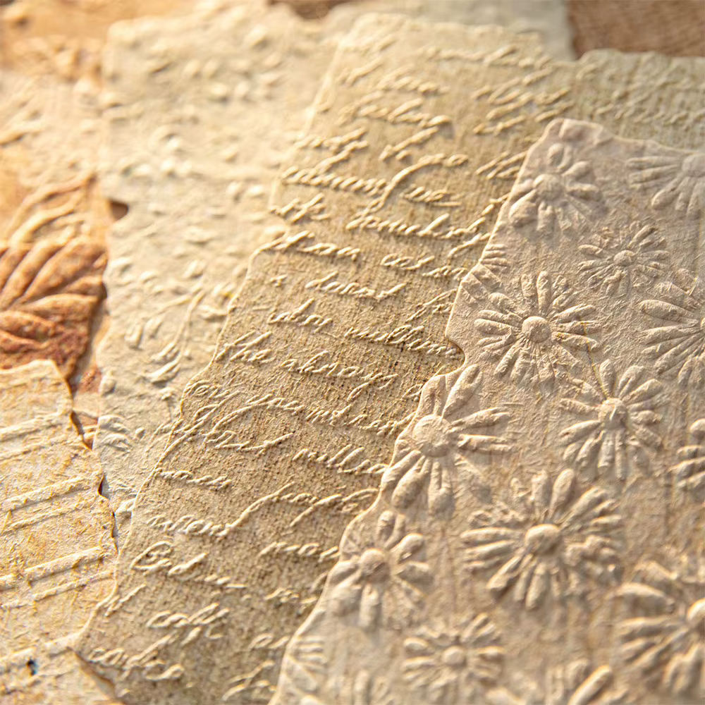 28 feuilles de papier pour Scrapbook esthétique, Kit de fournitures en Relief, papier Vintage, papiers pour Scrapbooking, papier texturé en relief, décoratif pour Journal
