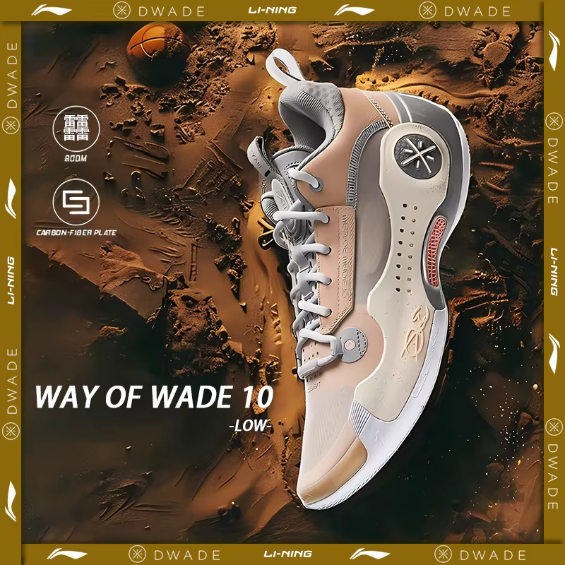Li-Ning WAY OF WADE 10 LOW Chaussures de basket-ball professionnelles pour hommes