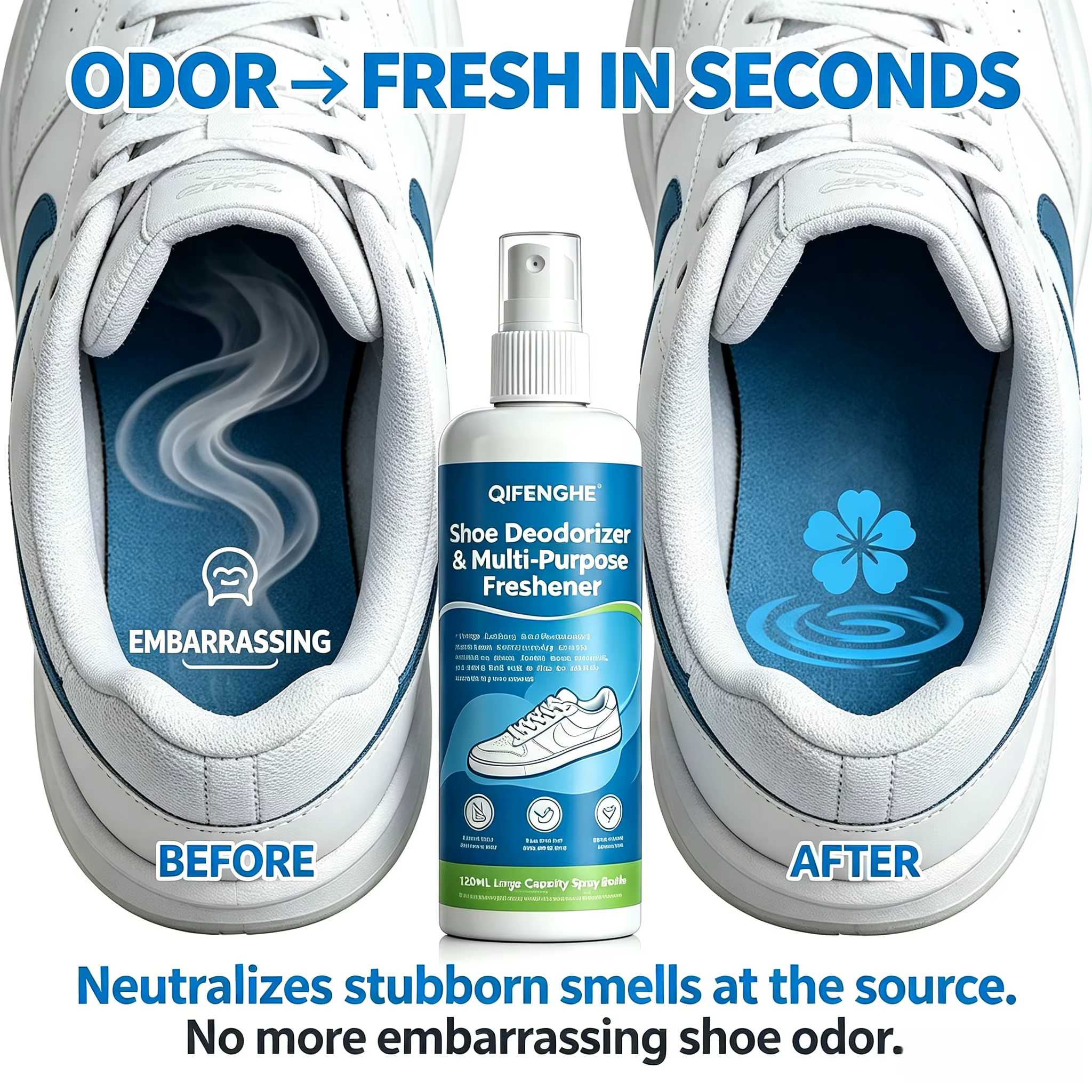 Spray désodorisant pour chaussures 120ml