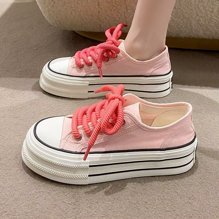 Chaussures en toile à plateforme pour femmes