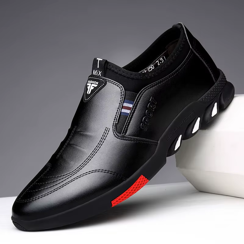 Chaussures en cuir à l'offre elles souples pour hommes