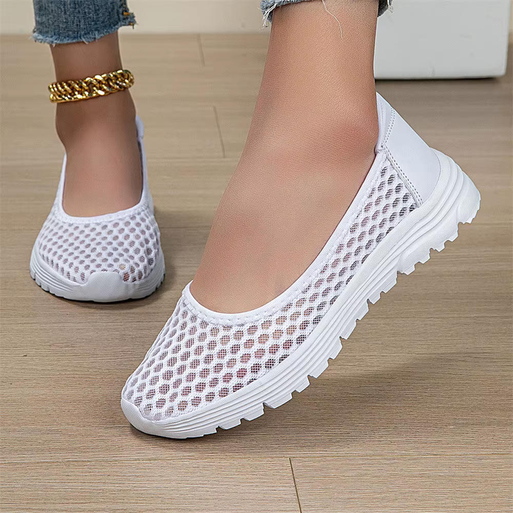 Femme maille chaussures été femmes baskets plates