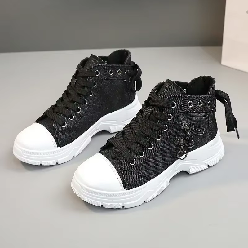 Tailles 35-44 chaussures de créateur de luxe pour femmes mode rétro bleu clair Denim haut