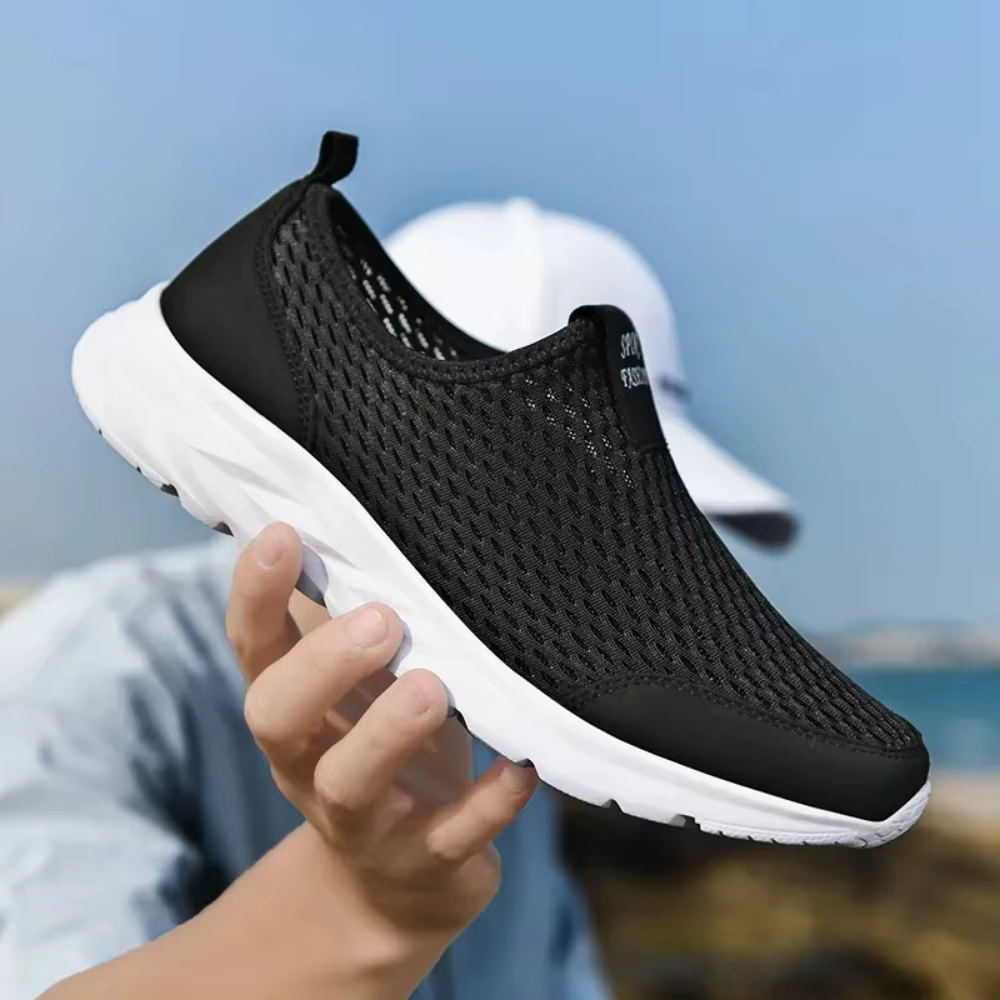 2025 nouvelles chaussures hommes mocassins léger marche respirant été