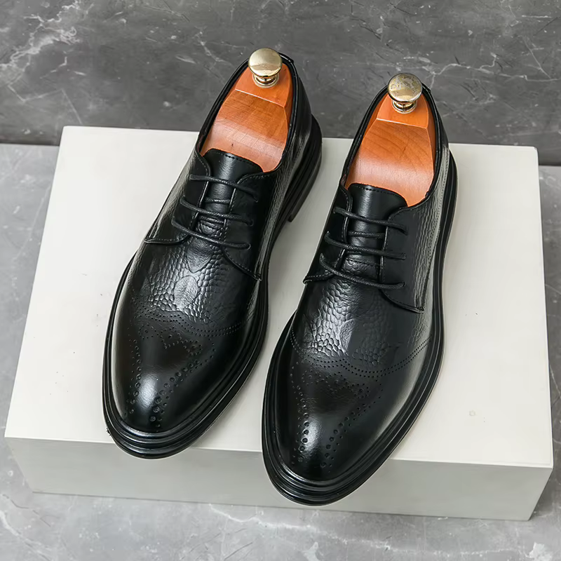 ChimBrown-Chaussures Brogue pour Homme