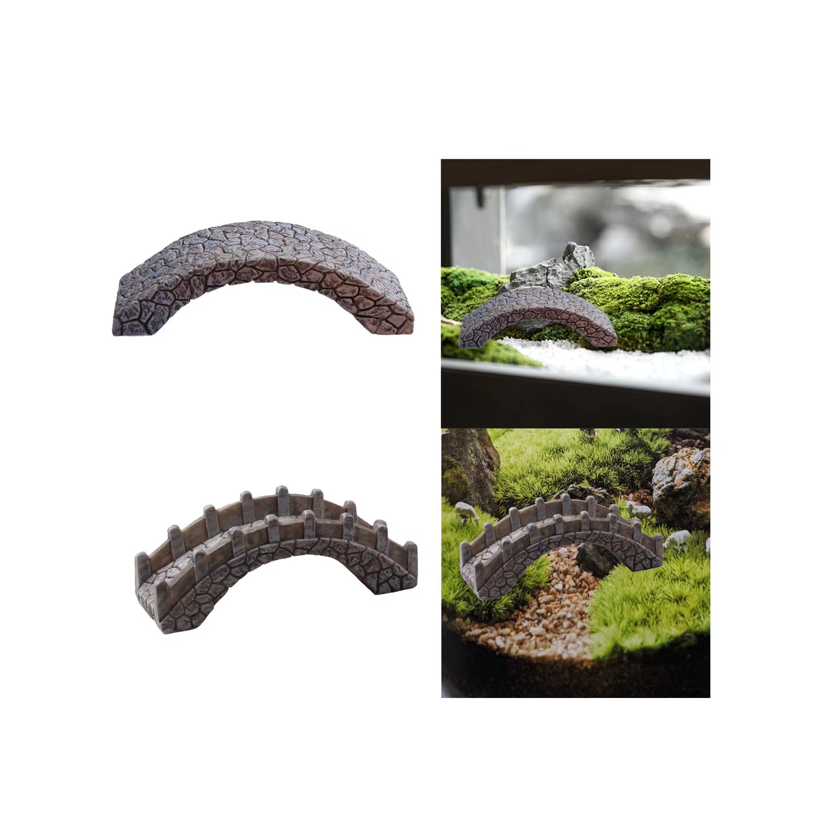 Figurine de pont en arc Miniature, accessoires de jardin féerique, bricolage, rocaille, bonsaï, décoration d'aquarium, petite Statue, décor de Pot de fleur