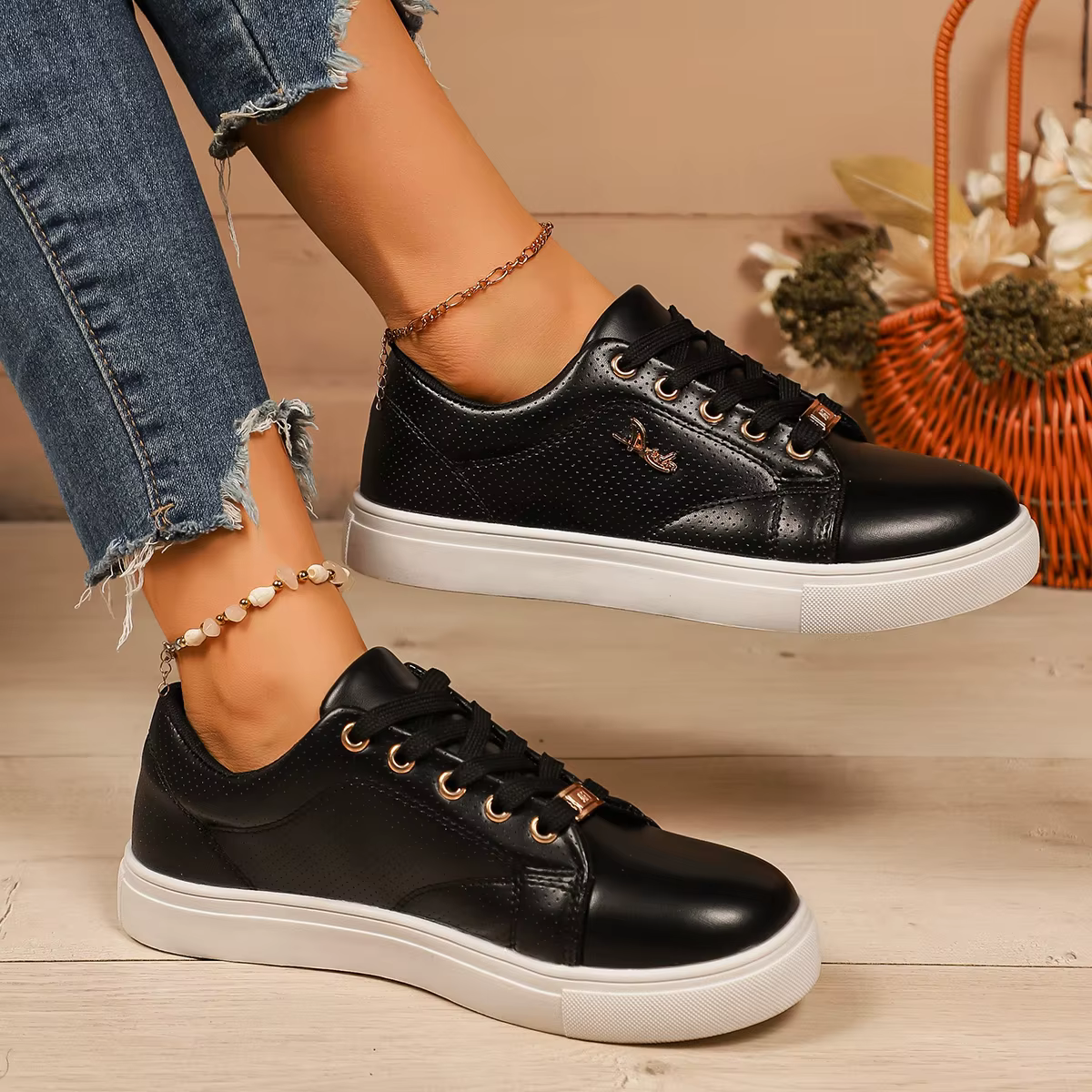Femmes baskets tendance semelle souple marche
