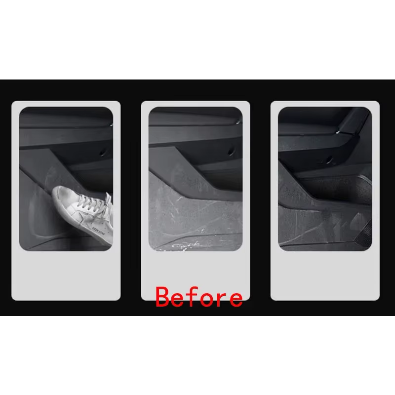 Accessoires de voiture, autocollant de protection anti-coup de pied en fibre de carbone pour l'intérieur des portes latérales, pour Cadillac ATSL, style automobile