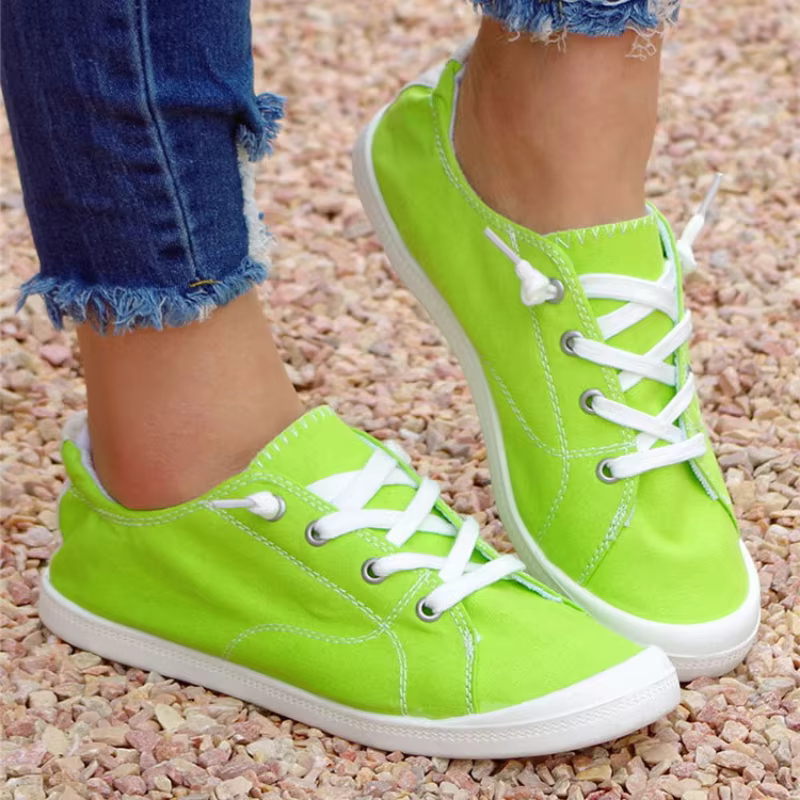 Chaussures basses en toile pour femmes 2026 : Nouvelles semelles intérieures en coton pour un confort optimal