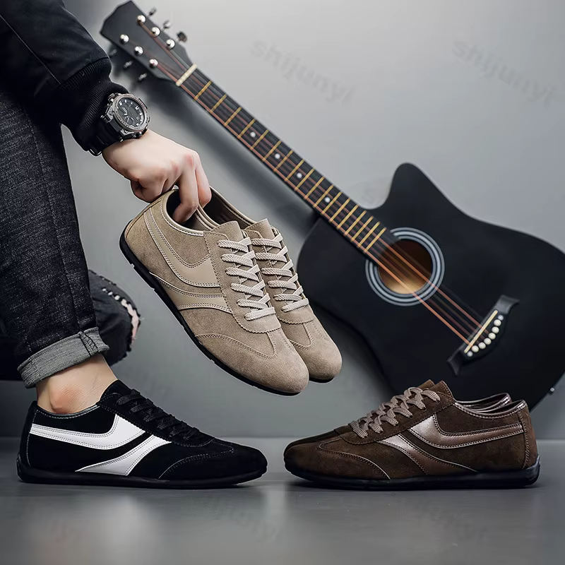 Chaussures plates Vintage pour hommes