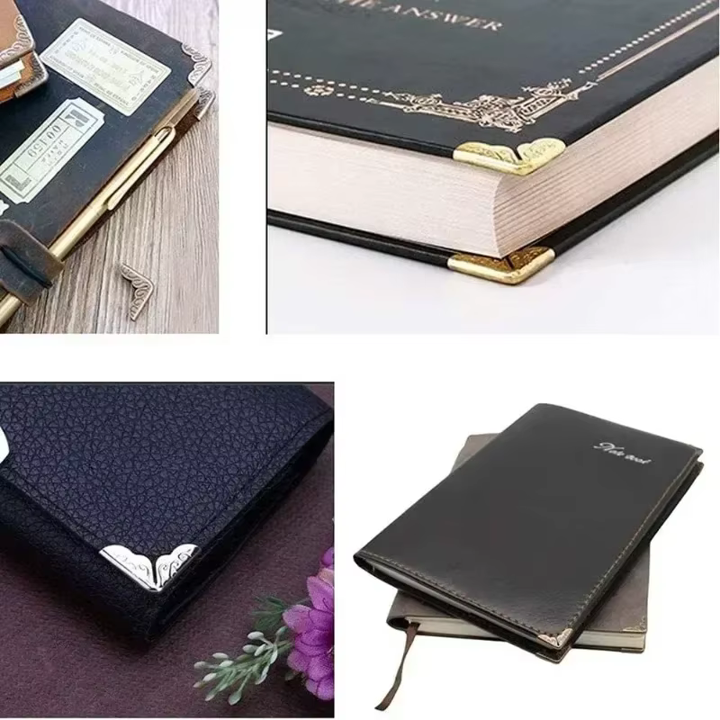 Scrapbooking Albums protecteurs d'angle Menus dossiers carte fichier Menu livres en métal protecteurs d'angle artisanat décoration en gros